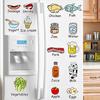 Creative Refrigerator Stickers Kitchen Cabinet Door Stickers Removable Wallpaper Wall Decorative