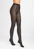 Women's 40 Den Tights with a Floral Pattern On a Fine Mesh Grace F21