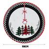 Christmas Tree Skirt Cartoon Crystal Velvet Xmas Rug Crafts Tree Surround Base Skirt Home Party Atmosphere DIY Scene Layout Prop
