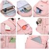 Travel Backpacks Bookbag for Women & Men Boys Girls School College Students Backpack Durable Water Resistant Pink