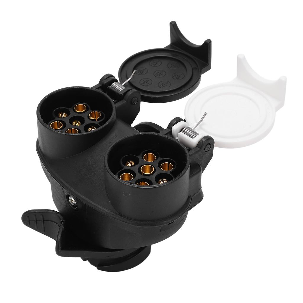 13 to 7 Pin Adapter N S Type Waterproof Plug Socket Converter for Trailer Truck 12V European