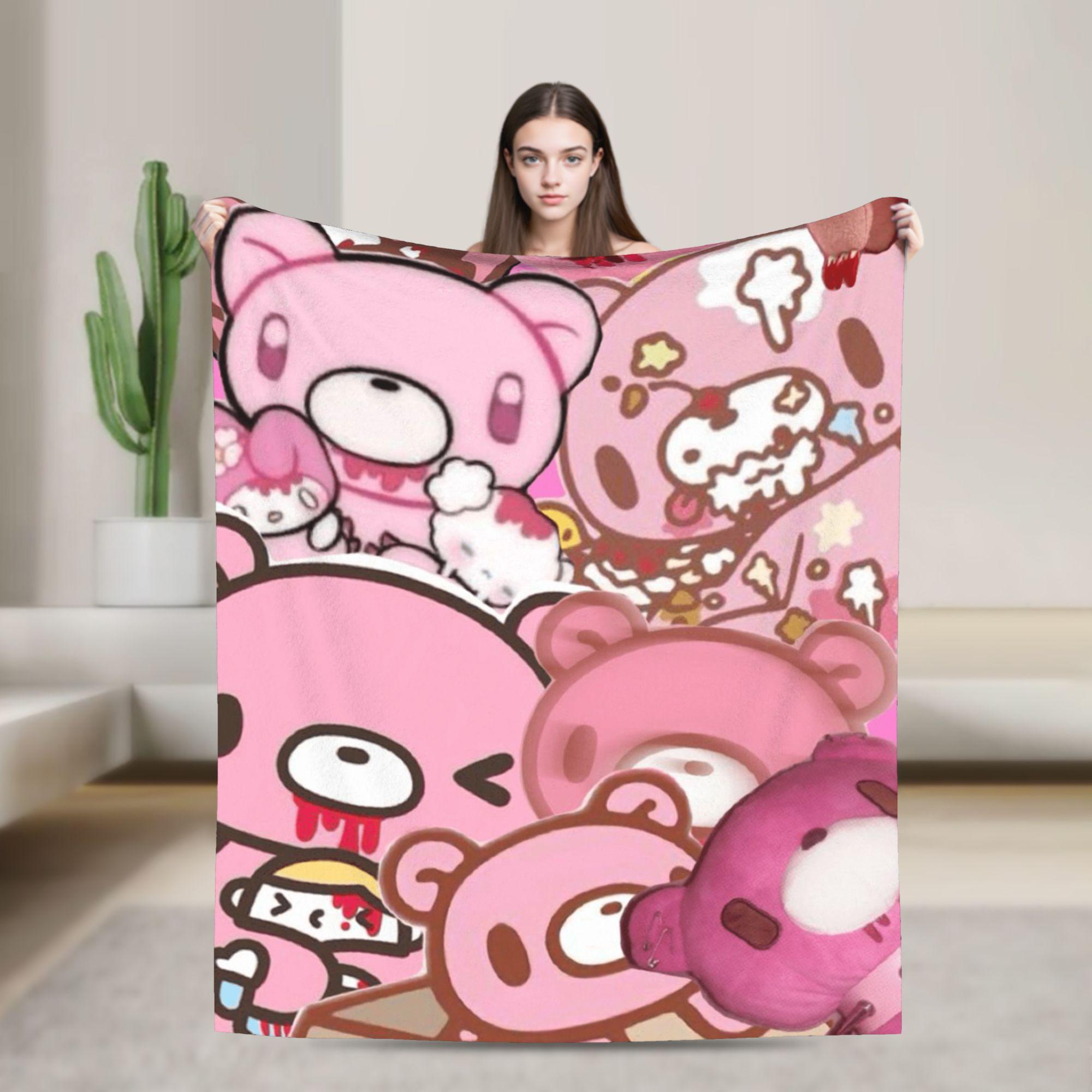 

Gloomy Bear Soft Blanket Child Plush Bedding Throws Funny Home Decor Flannel Bedspread Sofa Bed Cover 75x90cm