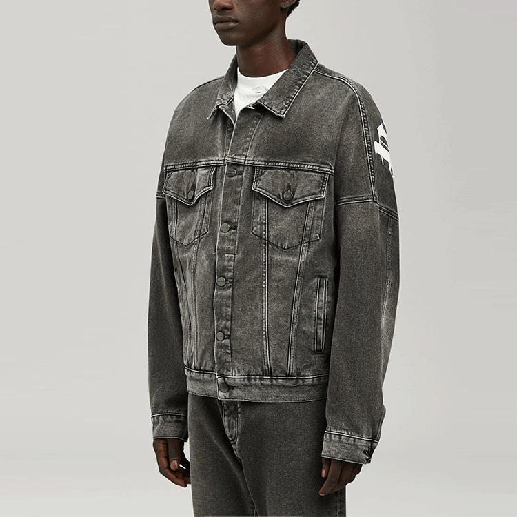 Palm Angels Logo-print Denim Jacket PMYE006C99DEN0011001