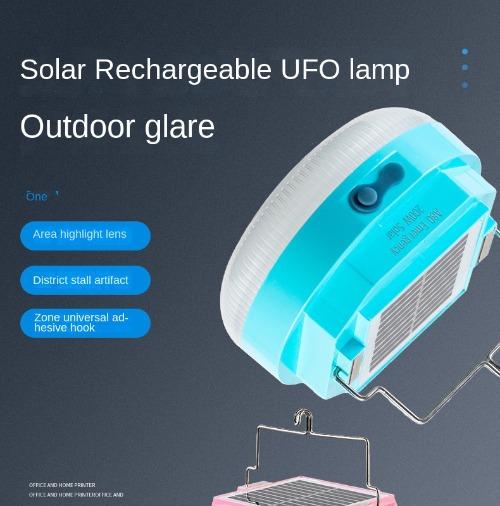 Solar Outdoor Tent Camping Light Charging Emergency Light Portable High Brightness LED Night Market Stall Lighting