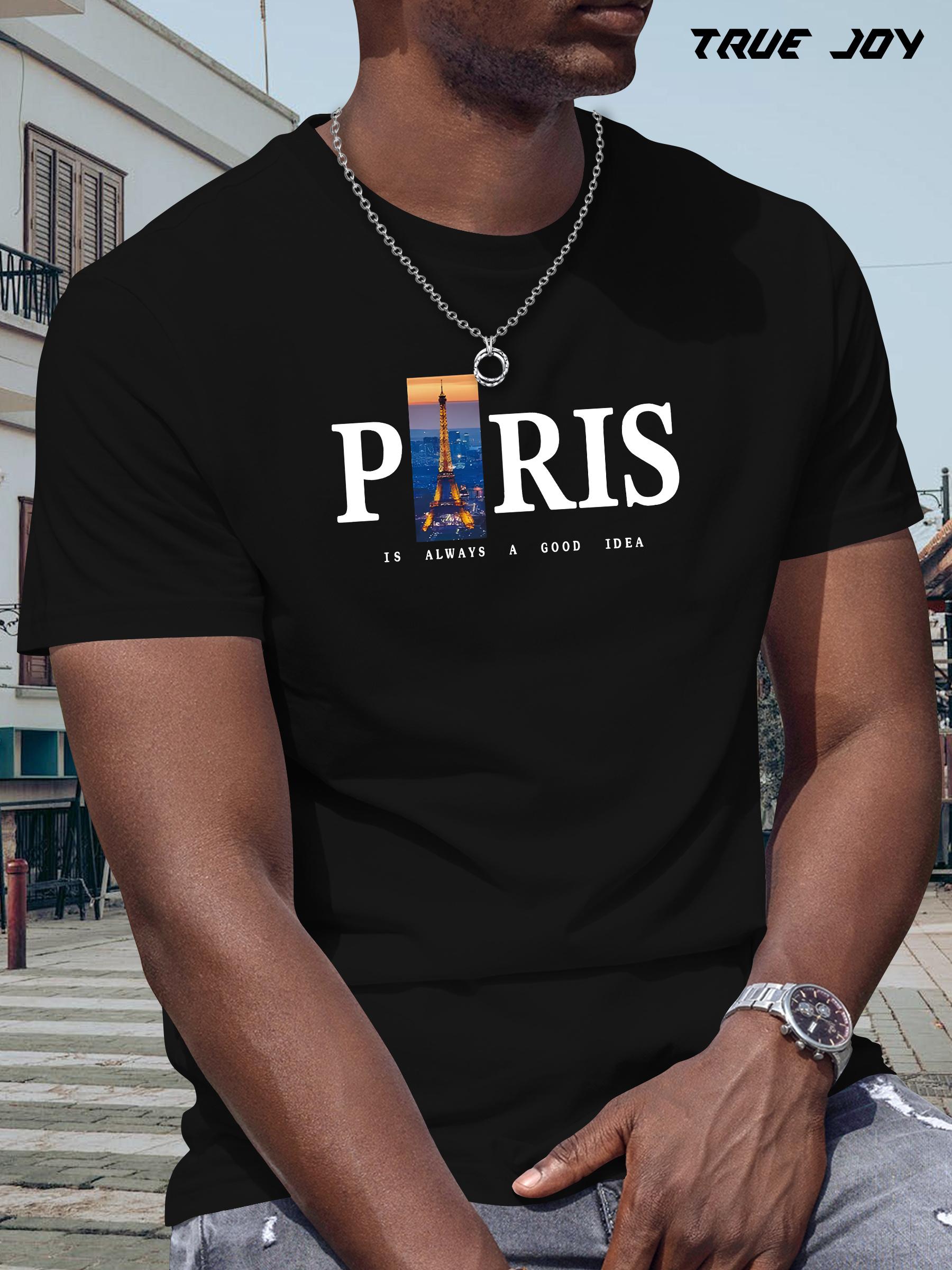

Eiffel Tower Print T-shirt - Breathable Quick-Dry Fabric XXXL