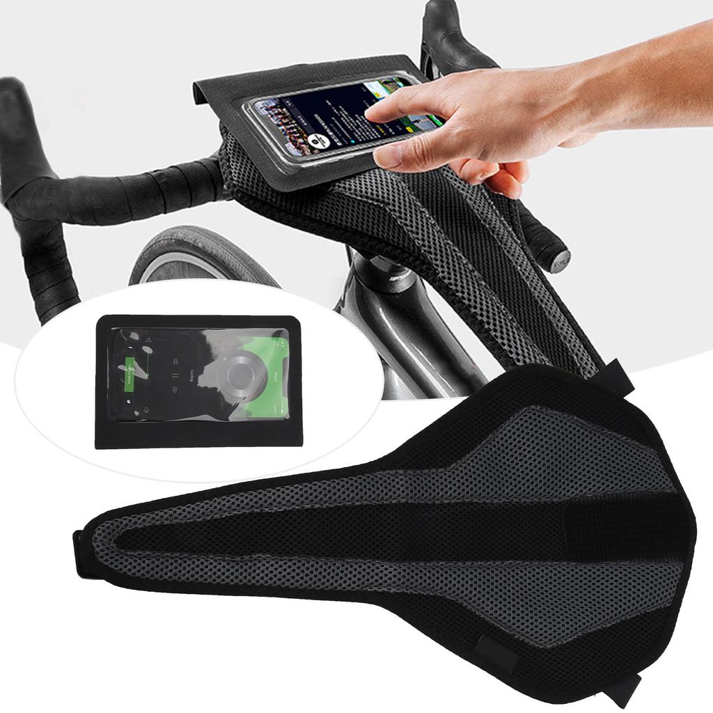 Bicycle Sweatband Training Tape Sweatproof Net with Mobile Phone Bag Cycling Accessories