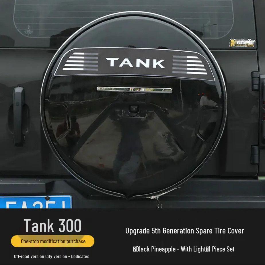 Wey Brand Tank 300 Stainless Steel Off-Road Spare Tire Cover