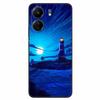 For Xiaomi Redmi 13C 4G Case Animals Painted Black Bumper Silicon TPU Coque for Redmi13C 4G 13 C Shockproof Covers Wolf Soft Bag