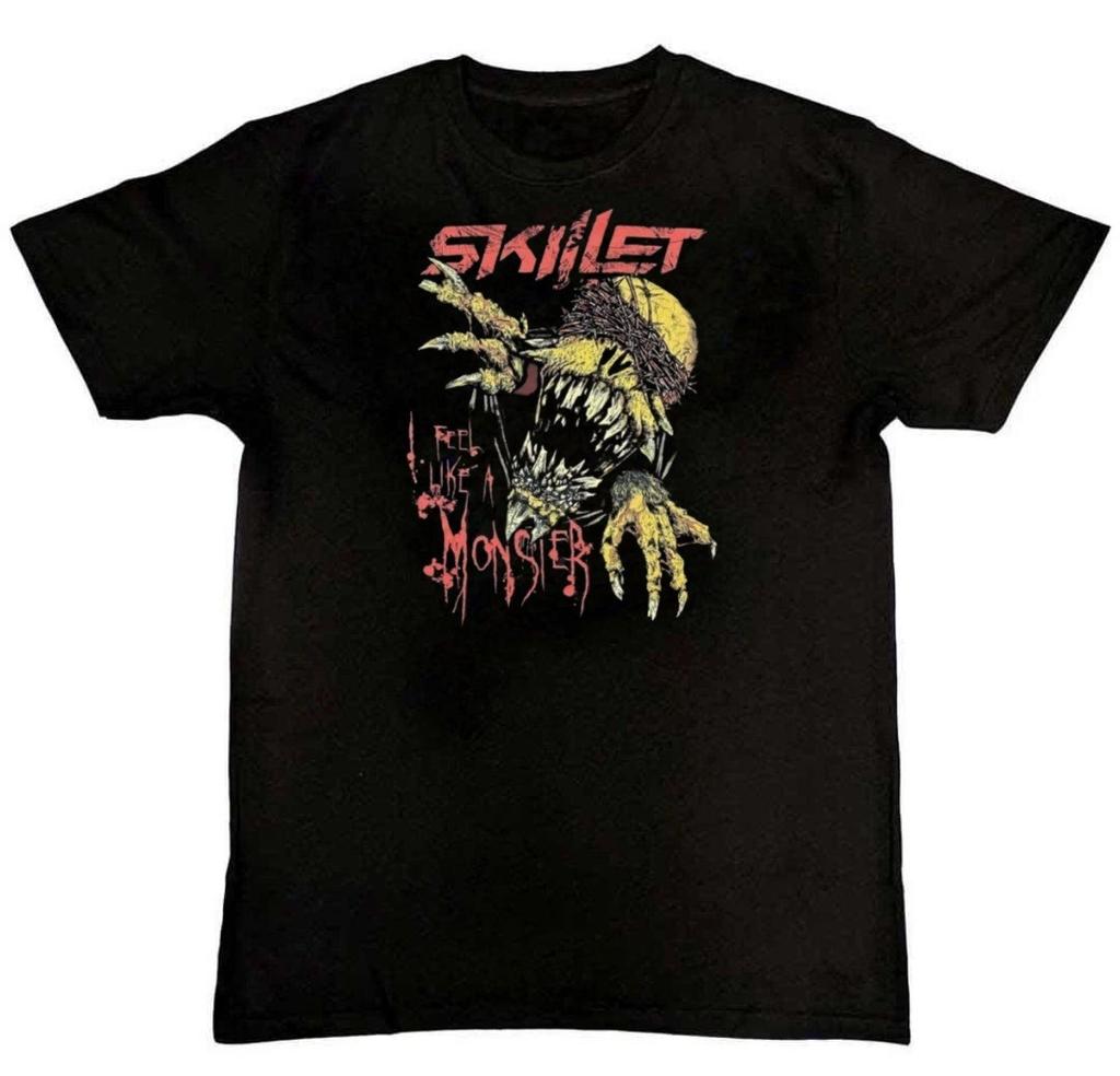 Vtg I Feel Like A Monster Skillet Band Mens T-Shirt S-4XL