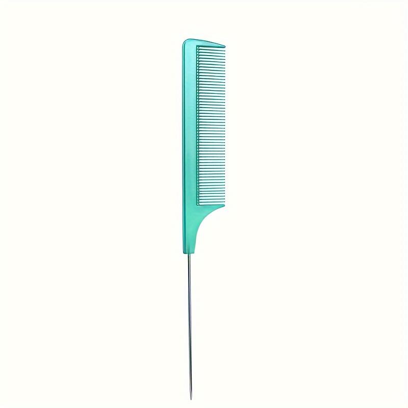 Precision Mouse Tail Comb - Fine Toothed Smooth Hair Comb with Stainless Steel Needles and Metal Comb - Durable and Fashionable