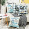 Modern Simple Cushion Fabric Sofa Pillow Nordic Style Living Room Office Nap Blue Ocean Pillow