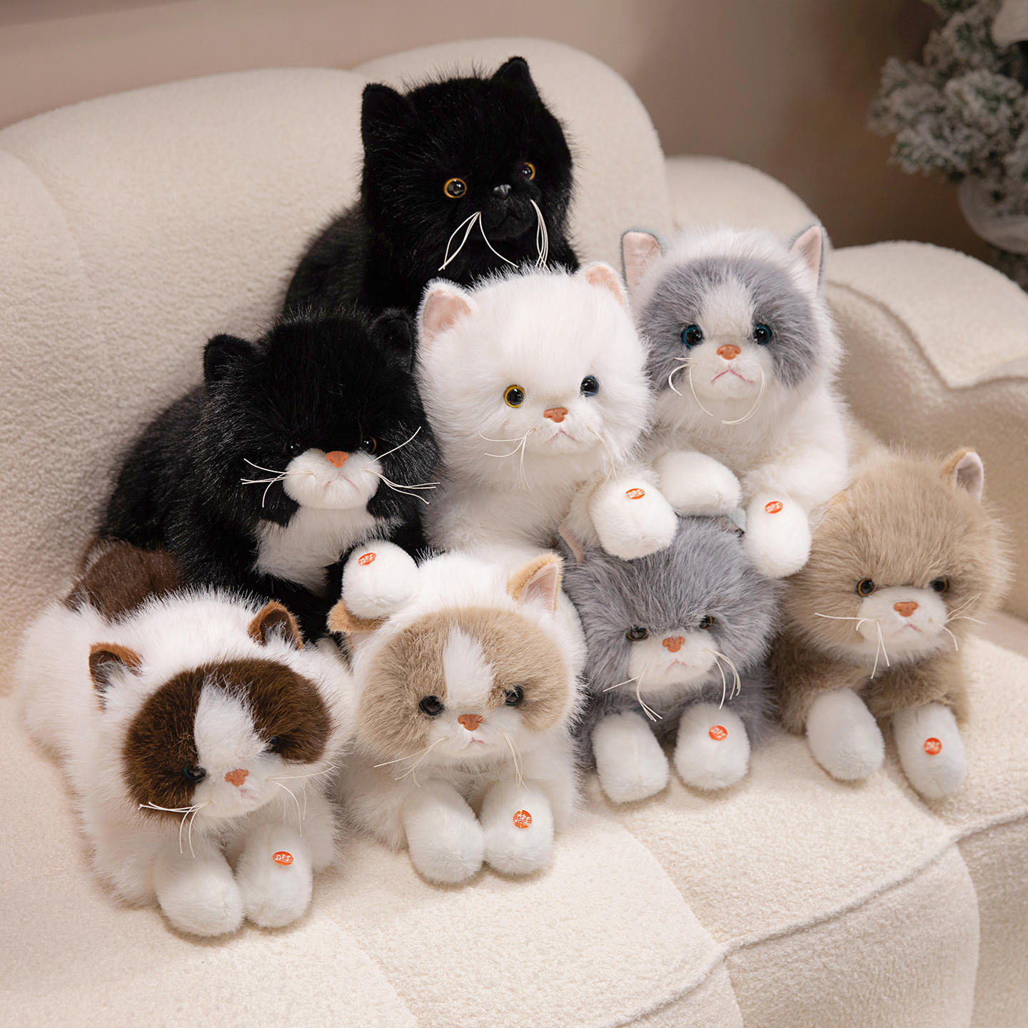 Bai Fen Bai Dolls And Toys Girls Black The Simulation Will Be Called Ragdoll Cat Doll Plush Toy Kitten Doll Ragdoll Birthday Gift