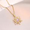 Modern Sunflower Pendant Necklace Trendy Flower Pendant Necklace Accessory Ideal for Dates and Special Occasions