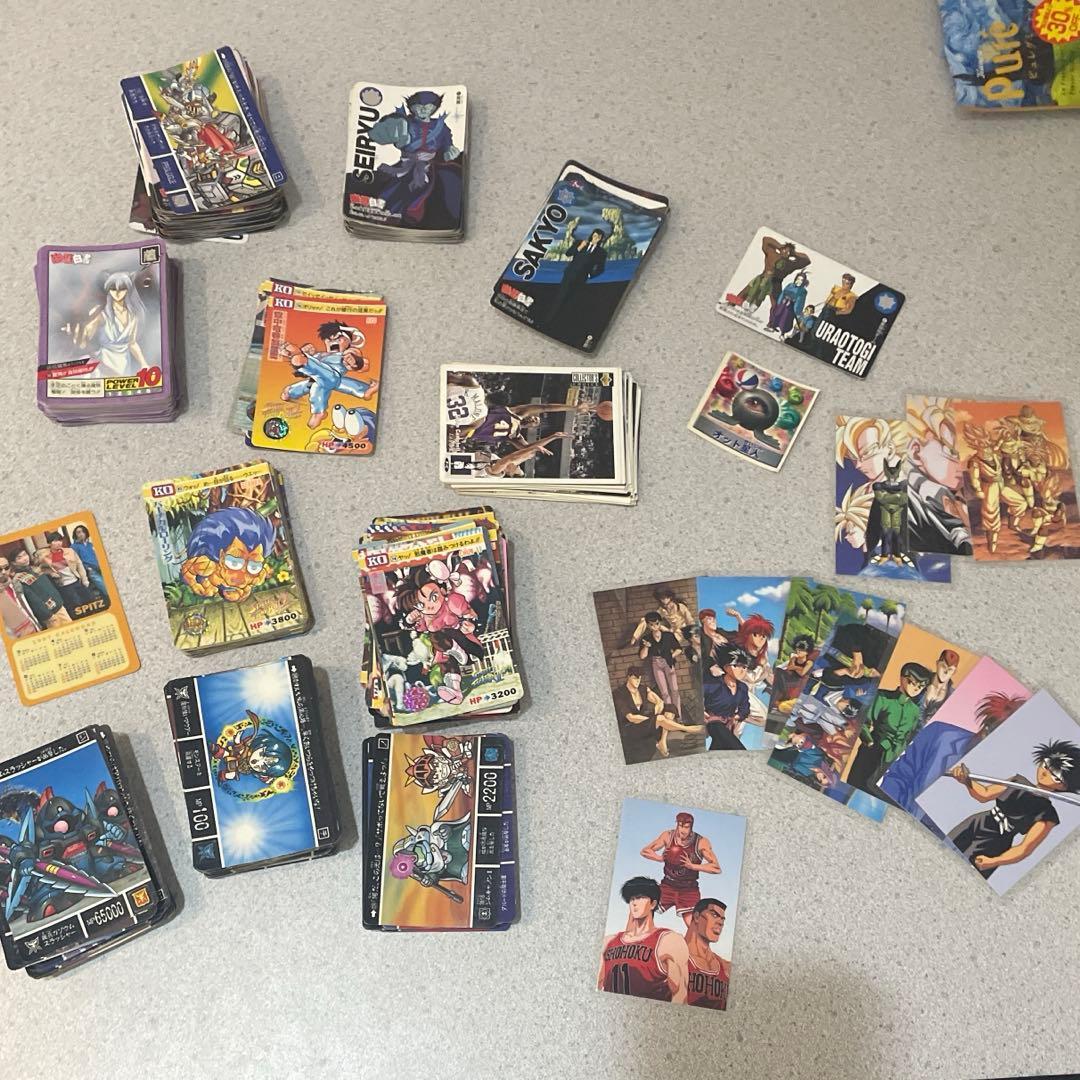 Yu Yu Hakusho Street Fighter 2 NBA Dragon Ball and other cards