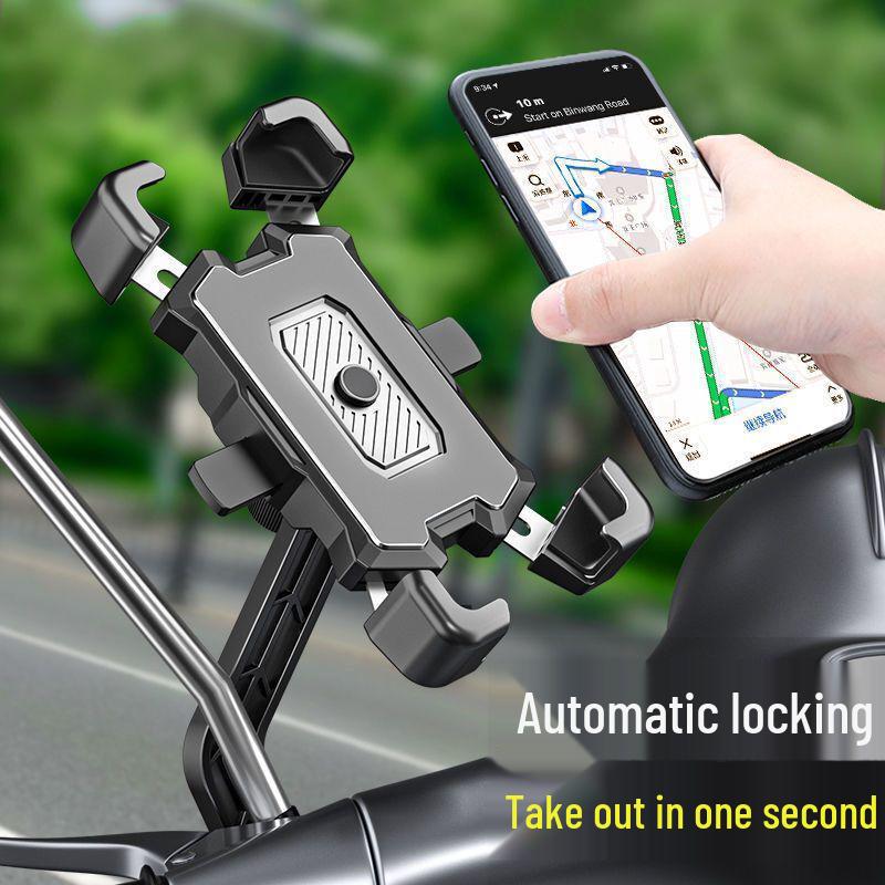Electric Scooter & Bicycle Shockproof Phone Holder – Navigation Mount for Riders