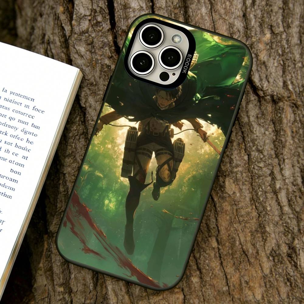 

Чехол для телефона Леви Аккермана для iPhone 17,16,15,14,13,12,11 Plus,Pro Max,XS,Цветной Серебряный Покрытый Внутренний Чехол iPhone11ProMax