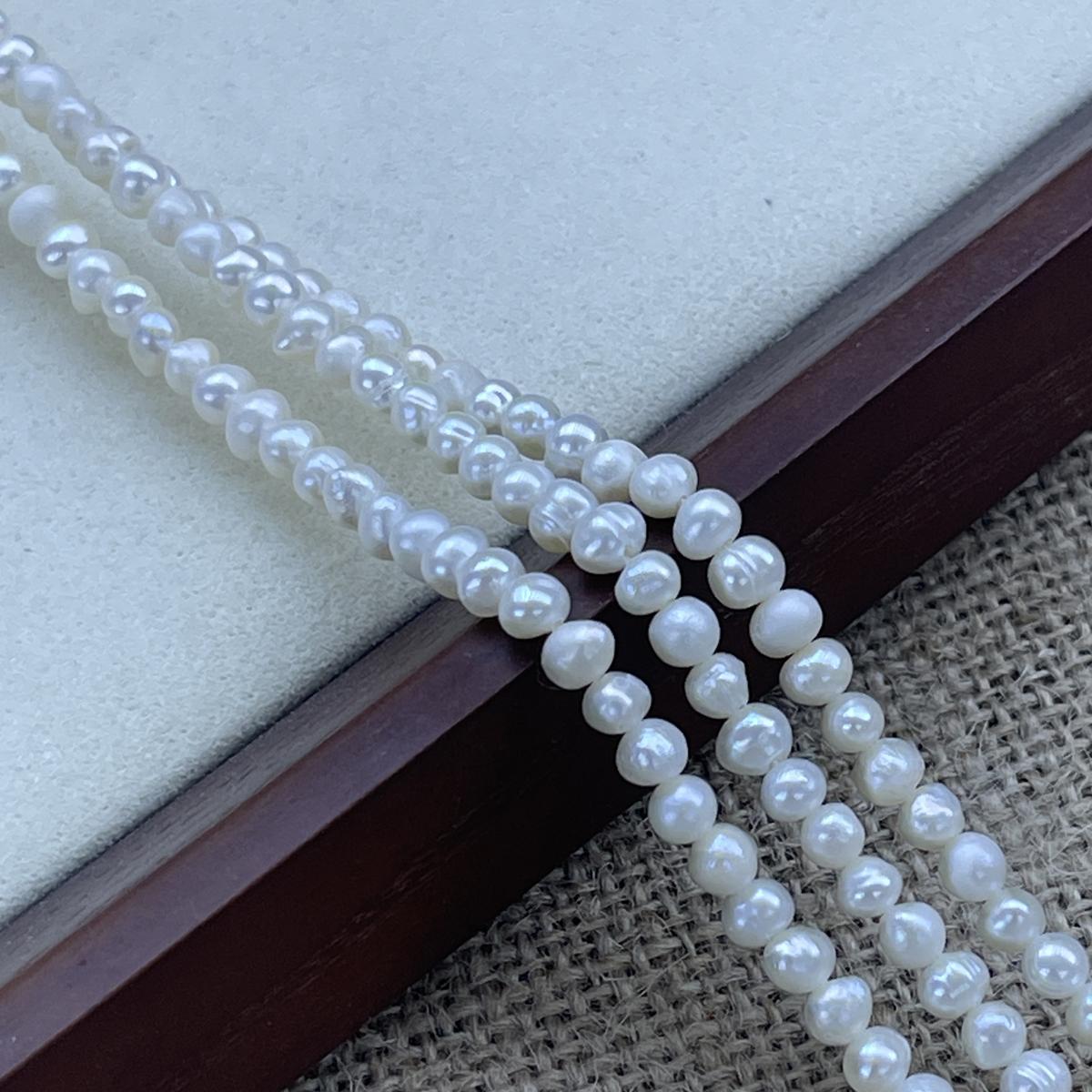 

Белый Жемчуг Пунш 3-4 мм Для Изготовления Ювелирных Изделий DIY Ожерелье Браслет Серьги Аксессуар 3-4mm белый