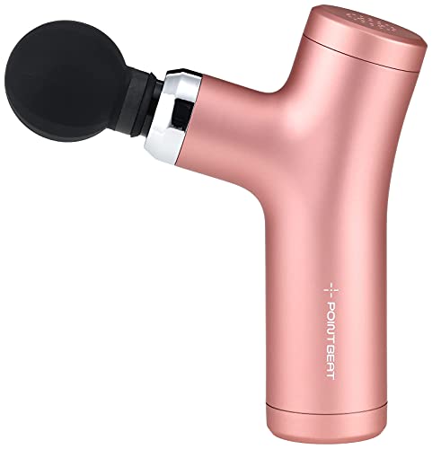 Doshisha Myofascial Release Gun, Point Beat, Handy, Lightweight, 4 Levels of Vibration, Rechargeable, with 4 Attachments, Pink