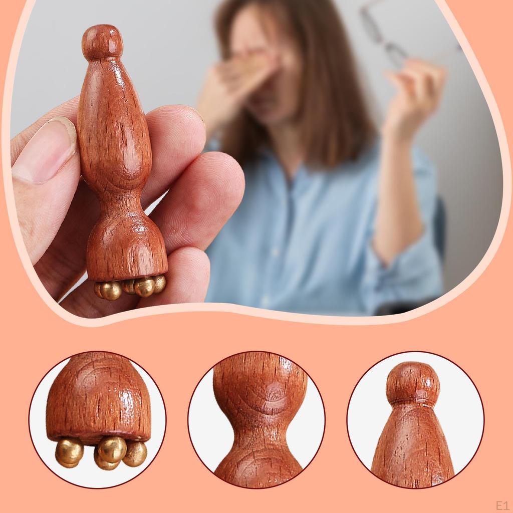 Eye Massage Tool Women Men Professional Gift Wooden Face Massager