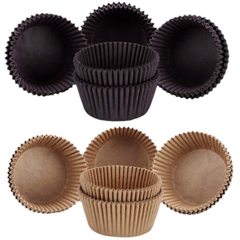 Cake Paper Holder Pvc Cylinder Sakura Gradual Change Baking Greaseproof Paper Cake Muffin Cup Paper Holder About 100