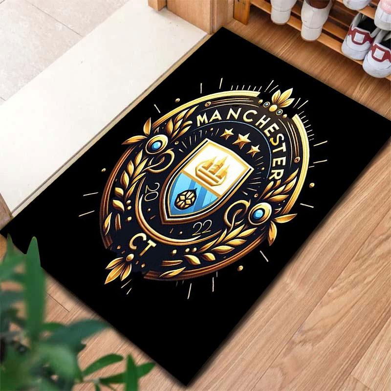 Manchester City F Carpet Rug for Living Room Bedroom Home Sofa Decoration,Kids play Non-slip Floor Mat