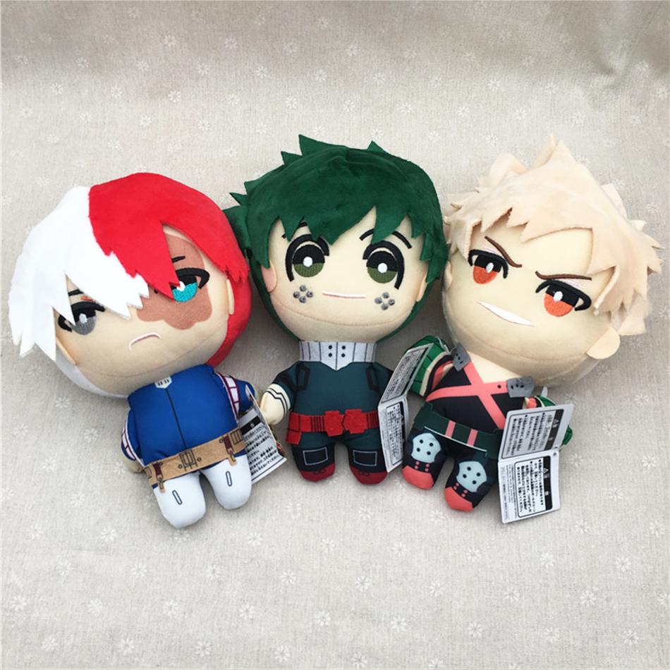 Anime My Hero Academia Plush Toys Cartoon Izuku Midoriya Katsuki Bakugou Shouto Todoroki Stuffed Dolls Kids Gifts