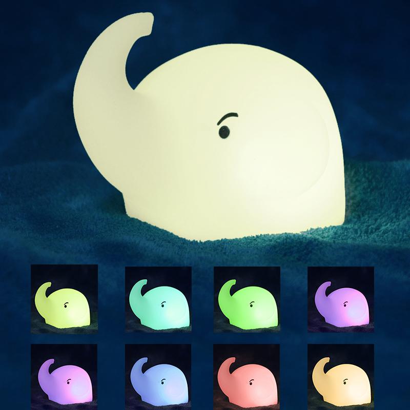 Mini Silicone Light Waterproof Bath Toy Light Bedroom Children's Sleep Light