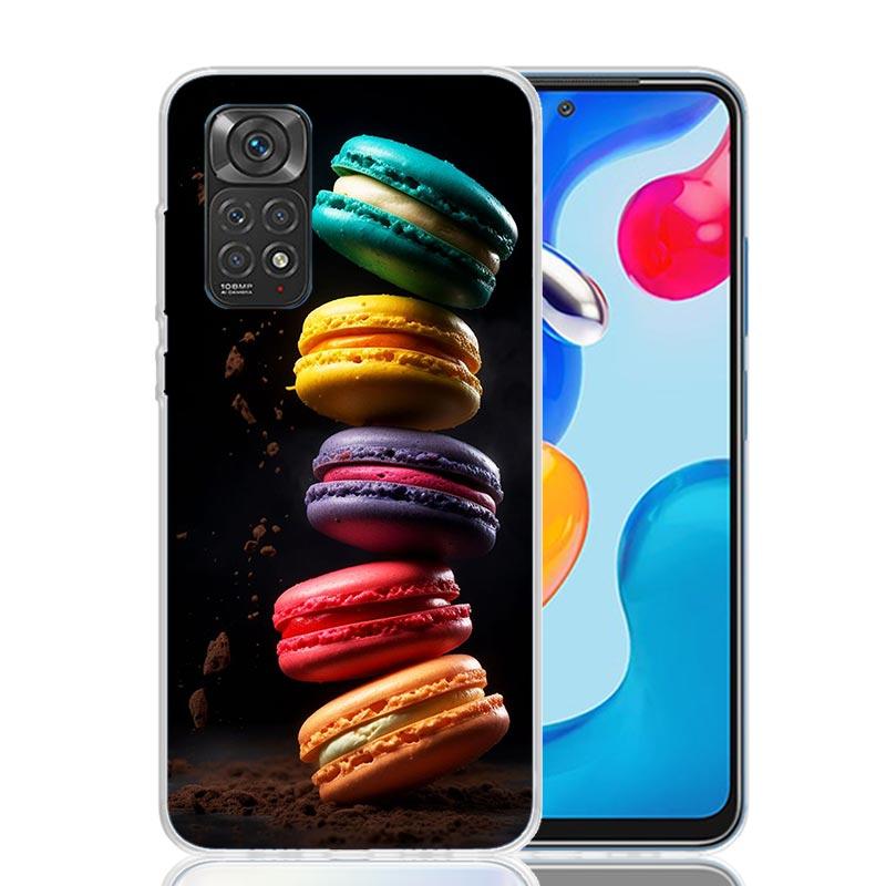

Macaron Ice Cream Cake Doughnut Phone Case For Xiaomi Redmi Note 13 14 15 Pro Plus 12S 12 14S 11S 11E 10 10S 11 11T 5G 4G Cover Redmi Note 11T 5G
