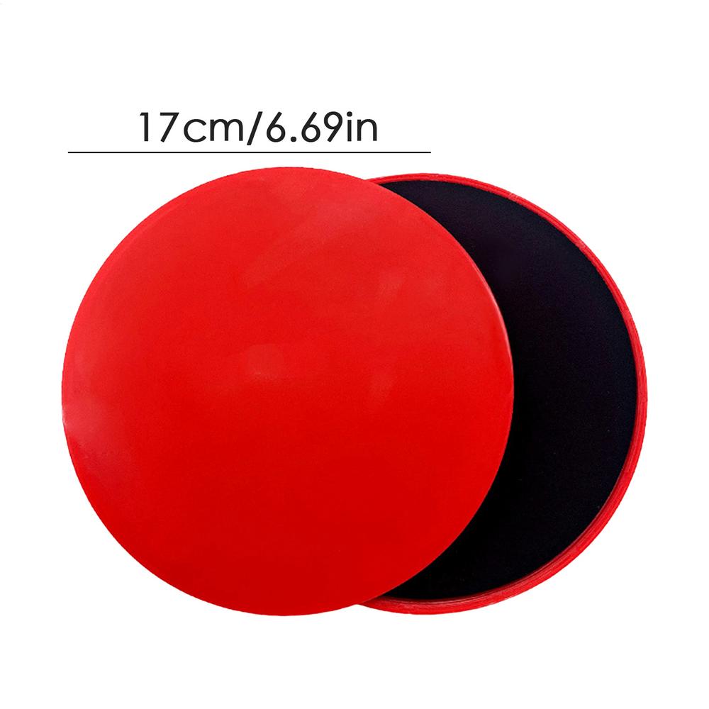Fitness Core Sliders Exercise Gliding Discs Slider Full-Body Workout Accessories Abdominal Training Yoga Sports Equipment 2PCS красный