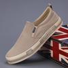 2025 Summer Men's Casual Canvas Slip-ons: Korean Trend, Versatile & Comfortable Flat Shoes