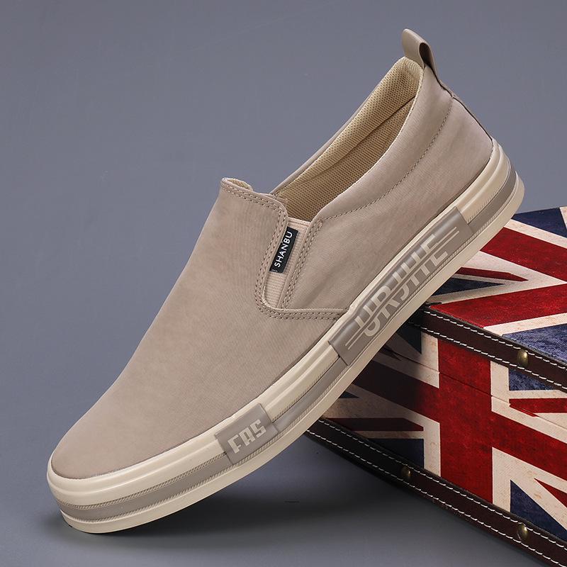 

Летние мужские парусиновые слипоны на каждый день 2025: Корейский тренд, универсальные и удобные балетки 41