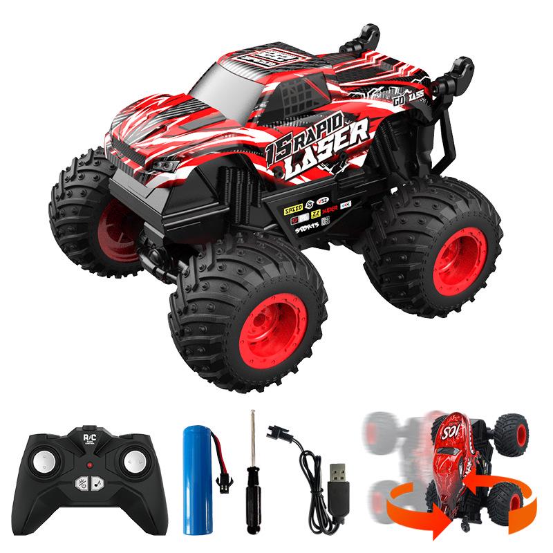 1:20 Shark Head Dinosaur Stunt Off-Road RC Car with Lights and Music - Children's Electric Toy