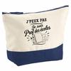 Large Pencil Case - PLANETEE - I Can't Minimalist - 100% Cotton - 33×23×11 Cm (5 Liters) - Metal Zipper