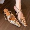Fashion 2025 New Brand Women Slipper Fashion Pointed Toe Slip On Ladies Elegant Mules Shoes Thin Low Heel Outdoor Dress Pumps