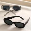 2pcs UV400 Protective Glasses Rectangle Frame Sunglasses For Women Men Candy Color Y2K Fashion Sun Glasses Outdoor Eyewear