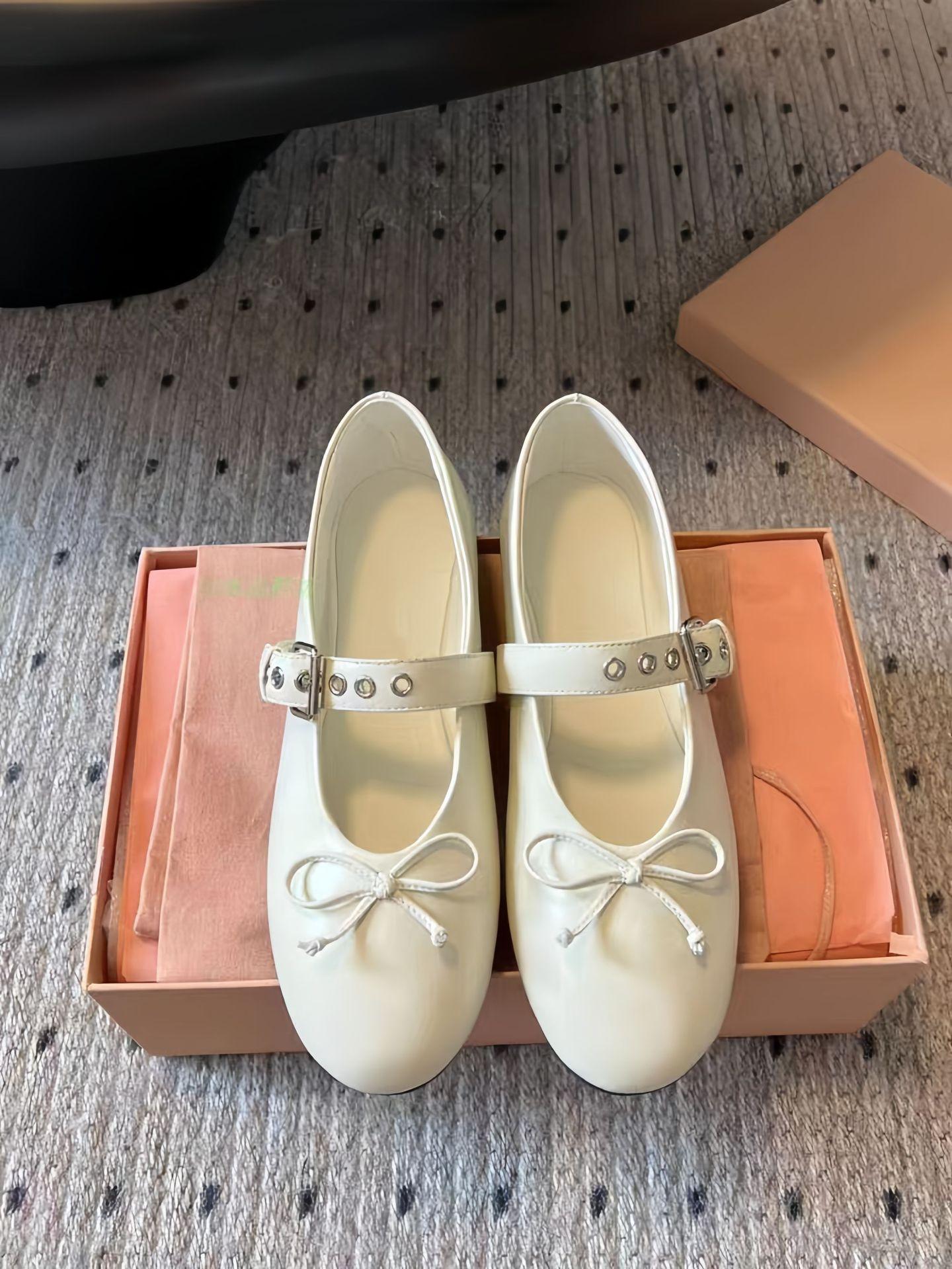 

miu новые французские балетки-бантики кожаные, полностью украшенные стразами, туфли Мэри Джейн 35