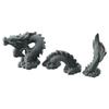 Three-Section Hiding Rock Artificial Landscape Design Fish Tanks Chinese Dragon Statue  Fish Bowl