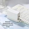 KW-TRIO Mini Portable Multi-Color Punch Hole Binder Punch 6-Hole Punch Multi-Functional Study Organizer Hole Punch