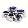 200pcs/box Stainless Steel Nylon Anti-Slip Self-Locking Nuts, Hexagonal Screw Caps for Construction, Maintenance