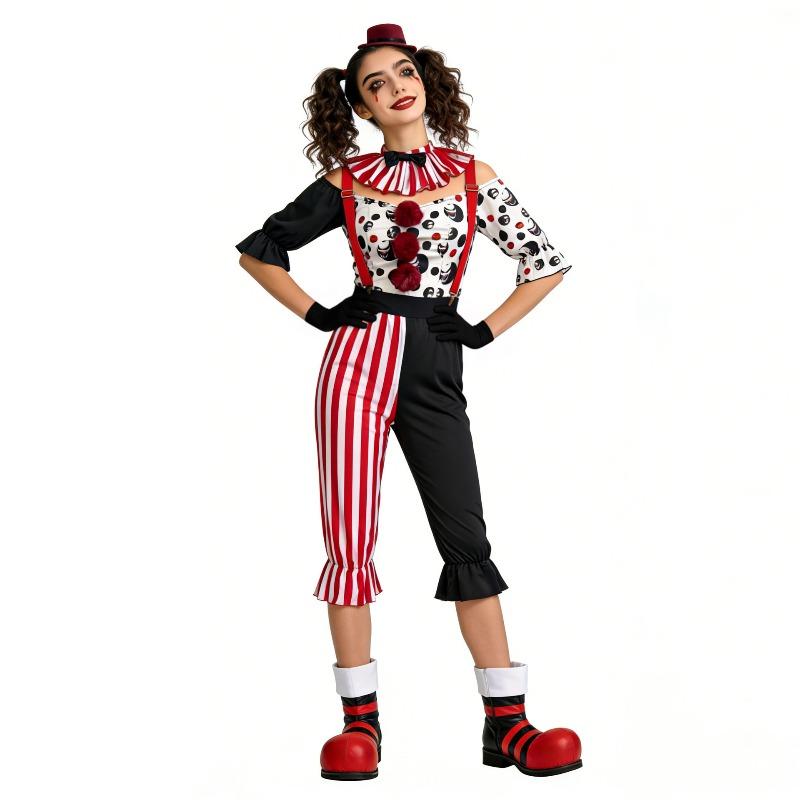 Halloween Parent-Child Suit Broken Soul Clown Cosplay Costume Holiday Party Costume Children's Day Performance Costume