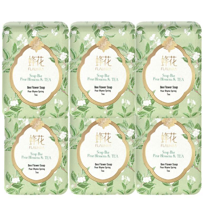 

Bee & Flower Pear Blossom & Spring Tea Soap Bars
