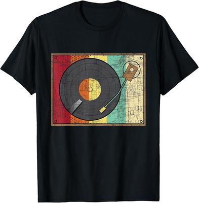 Retro Vintage Vinyl Record Player  Turntable Music Lover TShirt Unisex T-Shirt