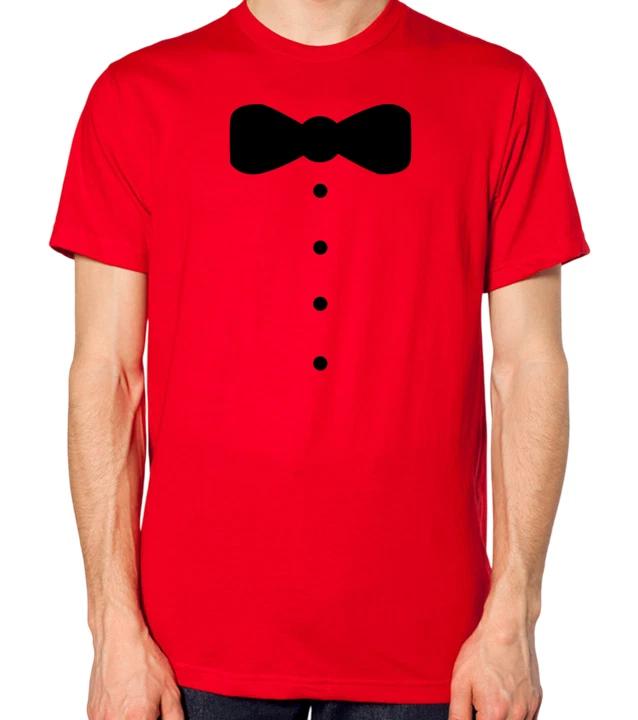 Fake Bow Tie Unisex T-Shirt Fancy Dress Top XL