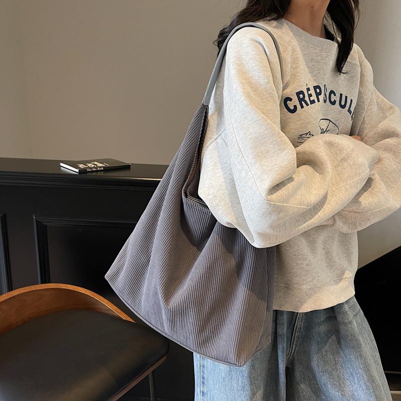 New simple and large-capacity commuter bag lazy and casual shoulder tote bag light and durable versatile shoulder bag