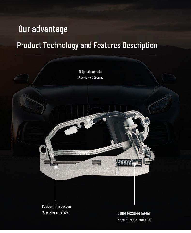 Kompatibel mit BMW X5 E53 Türgriffhalterung außen 51218243615/51218243616
