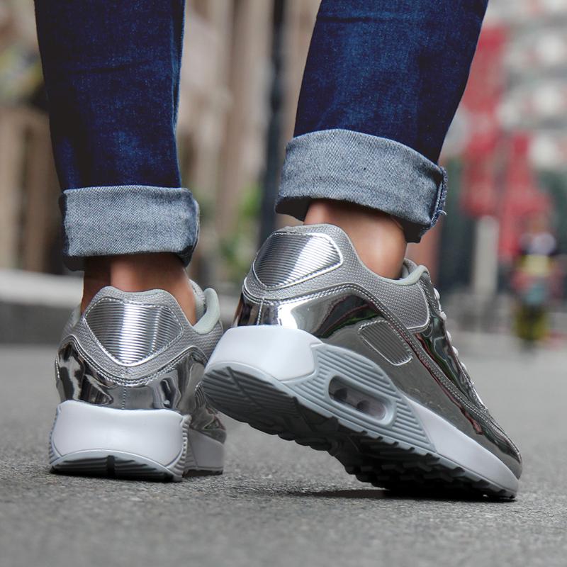 Men's Air Cushion Maximum Mesh Fly Woven Sports Shoes Men and Women Breathable Running Shoes Couple Shoes