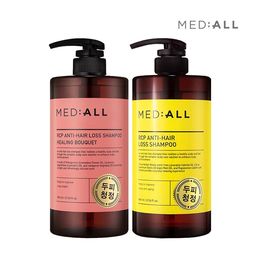 

MED:ALL Scalp Cleansing, Hair Loss Relief Functional Shampoo Healing Bouquet 800ml + Woody Scent 800ml