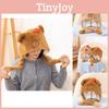 Capybara Hat Plush Movable Ears Winter Warm Cartoon Animal Decorations Hats