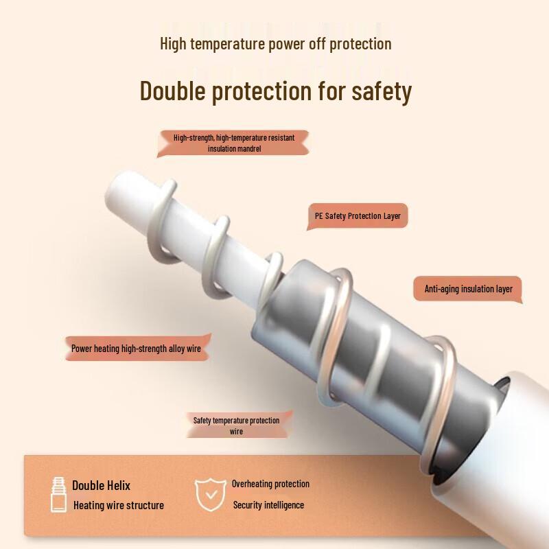 Rainbow Brushed Fleece Double Electric Blanket with Digital Display