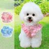 Blumen-Hundegeschirr für kleine Hunde Süßes Rüschengeschirr mit Leine Verstellbares Hundegeschirr für Welpen Bichon Frisé Teddy Zwergspitz